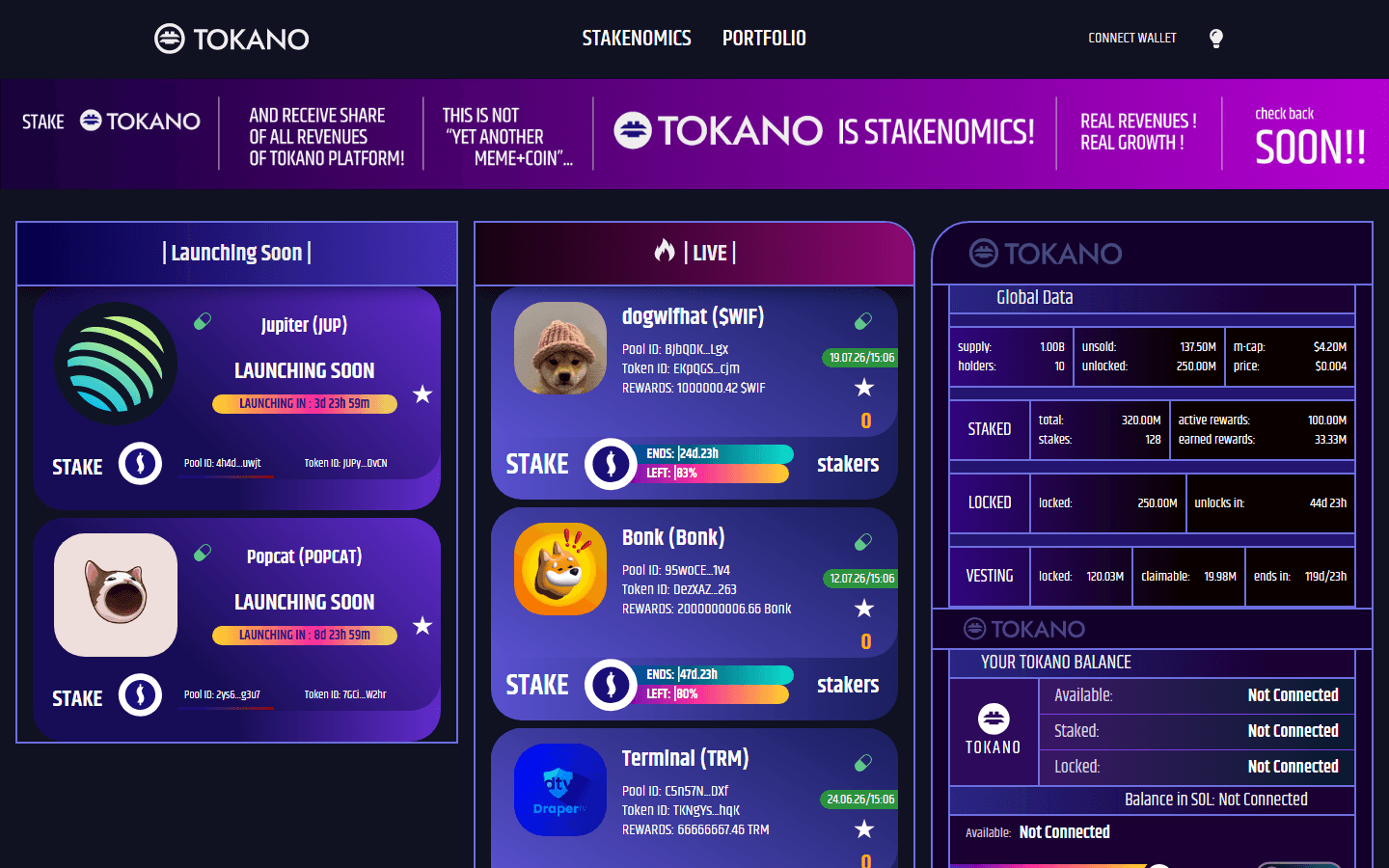 Tokano — screenshot